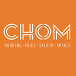 Chom Burger Logo | My Local Utah